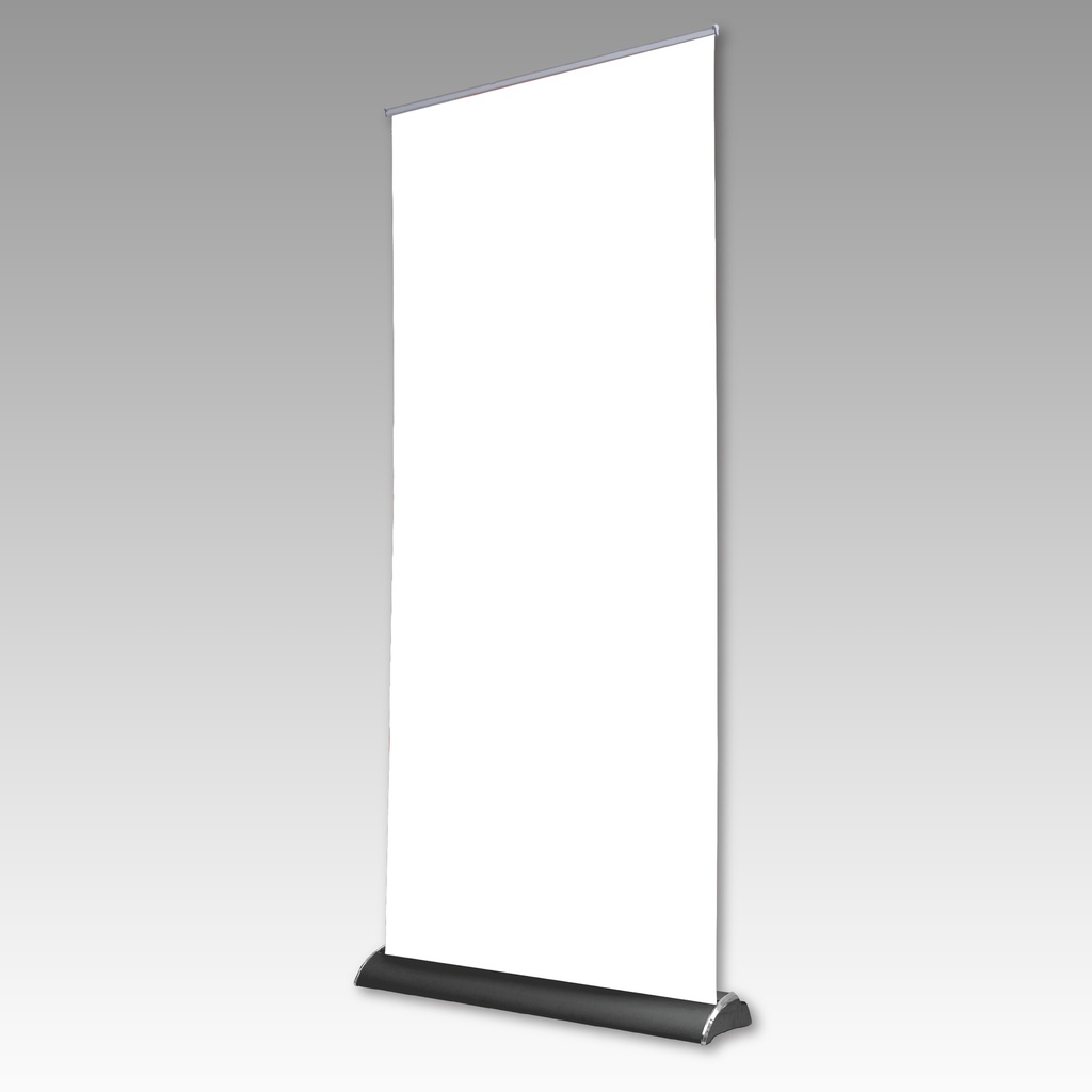 Black 36" x 80" Elite Heavy Base Telescopic Clamp Top Banner Stand