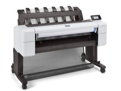 White 36&quot; HP Designjet T1600 Printer. PostScript Technical Plotter With Stacker