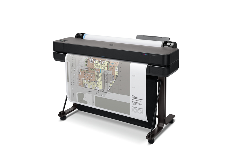 HP DesignJet T630 Large Format Wireless Plotter Printer - 36", with convenient 1-Click Printing