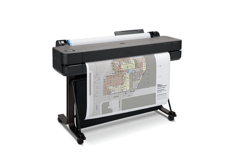 HP DesignJet T630 Large Format Wireless Plotter Printer - 36", with convenient 1-Click Printing