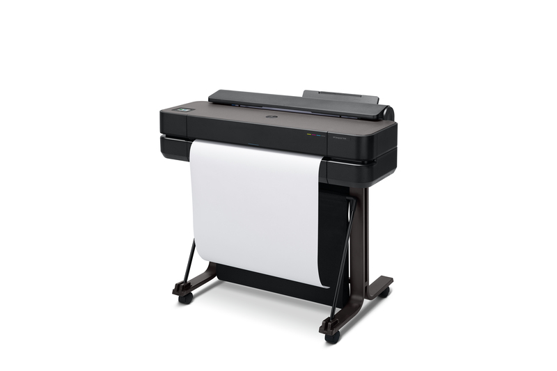 HP DesignJet T650 Large Format Wireless Plotter Printer - 24", with convenient 1-Click Printing