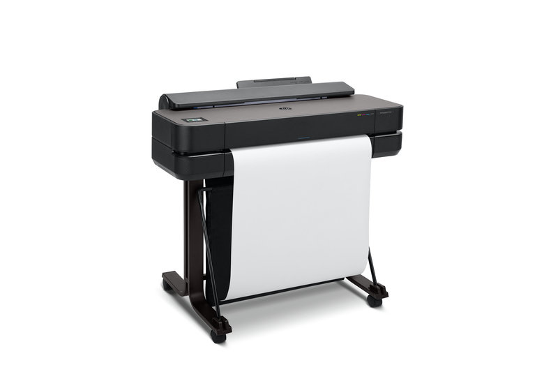 HP DesignJet T650 Large Format Wireless Plotter Printer - 24", with convenient 1-Click Printing