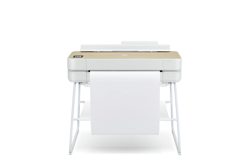 HP DesignJet Studio Wood Large Format Wireless Plotter Printer - 24", with High-Tech Wood Design