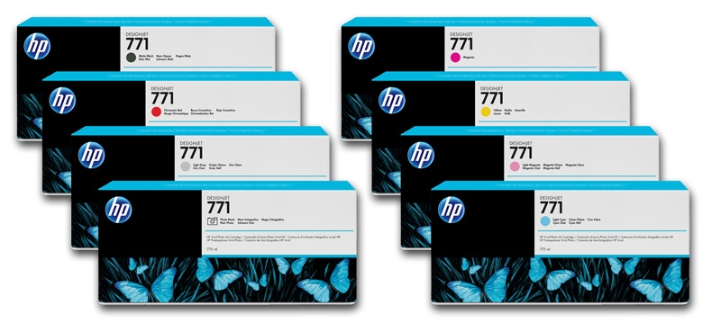 HP 771 Chromatic Red 775ml Inkjet Cartridge