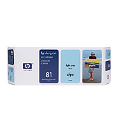 HP 81 Light Cyan 680ml Dye Ink Cartridge (Open Box)