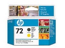 HP 72 Matte Black / Yellow Printhead