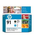 HP 91 Matte Black / Cyan Printhead