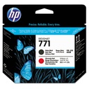 HP 771 Matte Black / Chromatic Red Printhead