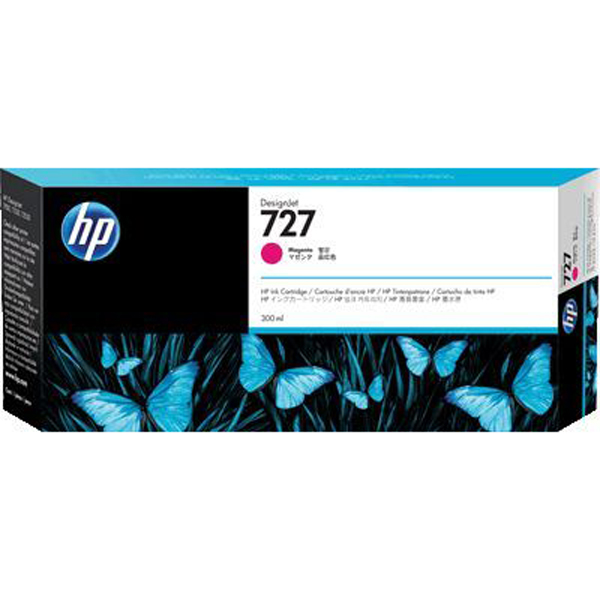 HP 727 Magenta 300ml Ink Cartridge