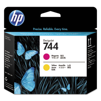 HP 744 Magenta and Yellow DesignJet Printhead