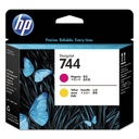 HP 744 Magenta and Yellow DesignJet Printhead