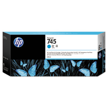 HP 745 300ml Cyan Ink Cartridge
