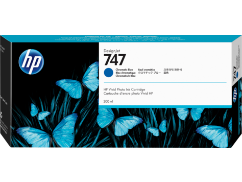 HP 747 300ml Chromatic Blue Ink Cartridge