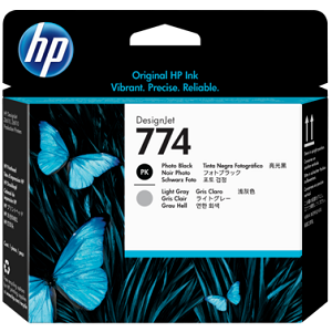 HP 774 Photo Black/Light Gray DesignJet Printhead