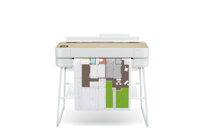 HP DesignJet Studio Wood Large Format Wireless Plotter Printer - 24", with High-Tech Wood Design