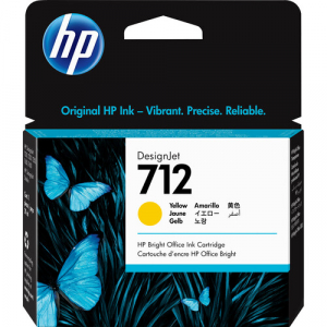 HP 712 29ml Yellow DesignJet Ink Cartridge