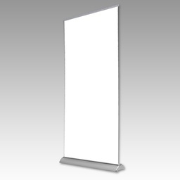 [RTBN3378] Silver 36" x 80" Elite Heavy Base Telescopic Clamp Top Banner Stand