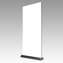 [RTBN3378B] Black 36" x 80" Elite Heavy Base Telescopic Clamp Top Banner Stand