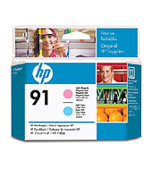[C9462A] HP 91 Light Magenta / Light Cyan Printhead