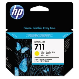 [CZ136A] HP 711 Yellow 29 ml 3 pack ink cartridges